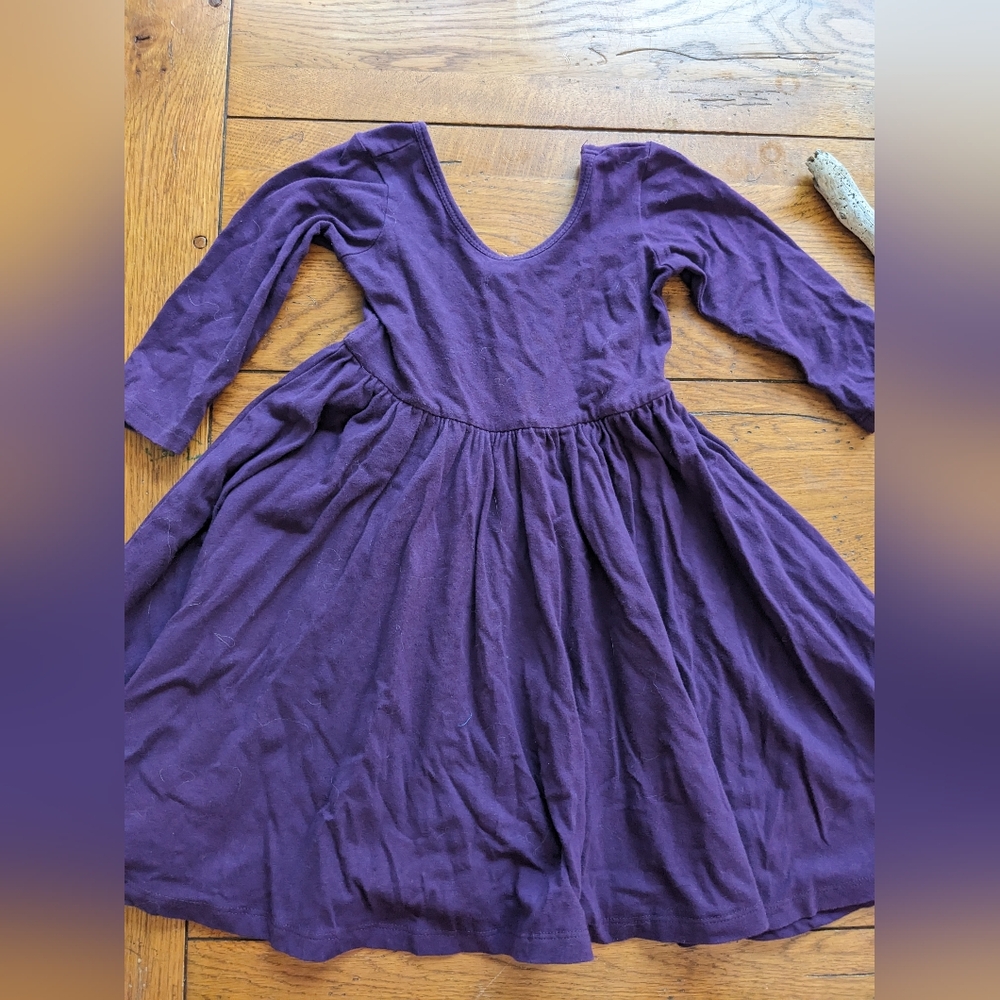 Alice & Ames deep purple twirl dress 5
